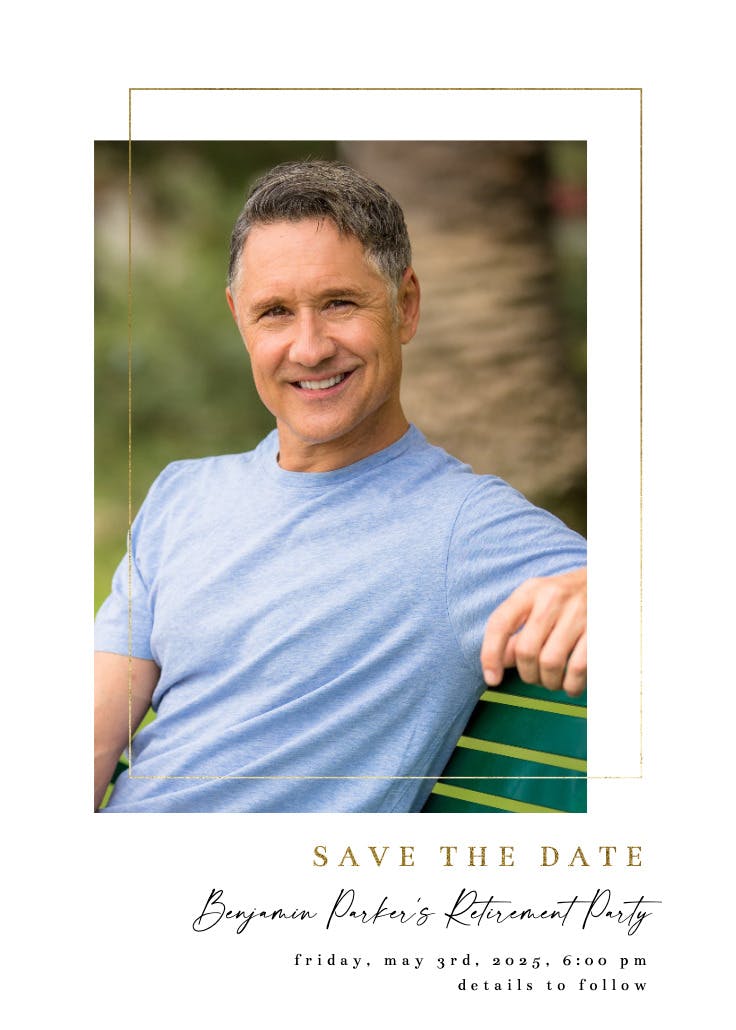 Lux photo frame - party invitation